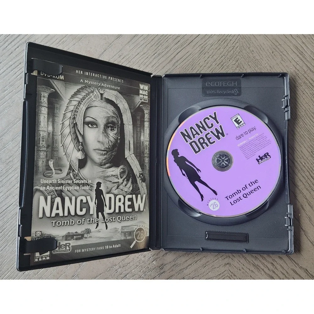 Nancy Drew Tomb of the Lost Queen Mystery 26 PC Mac DVD-ROM Her Interactive